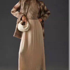 Anthropologie Beige Maxi Dress